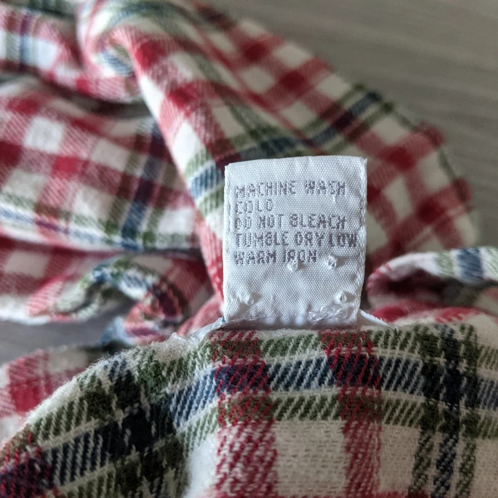 Talbot's Plaid Overalls & Body Suit